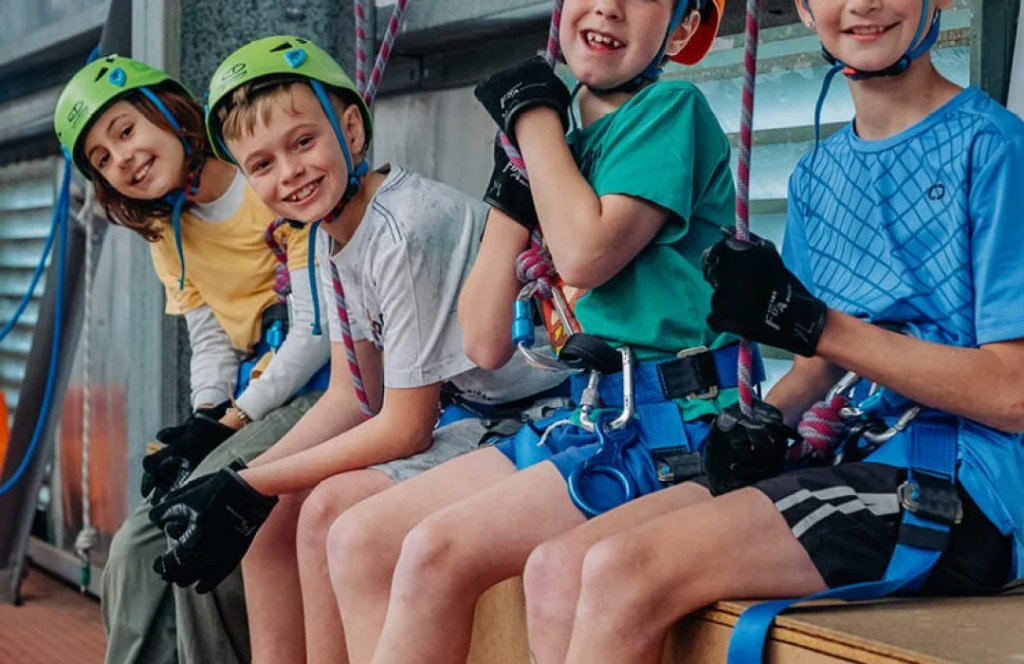 Camp Fairbridge - Rock-climbing with a group
